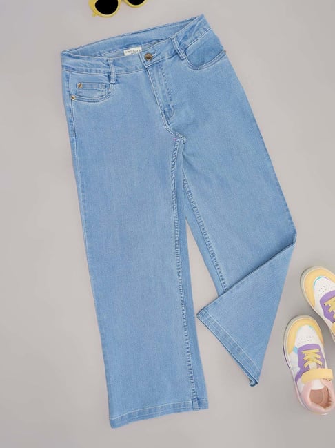 Pantaloons Junior Girls Dutch Canal Cotton Washed Jeans-picture-23