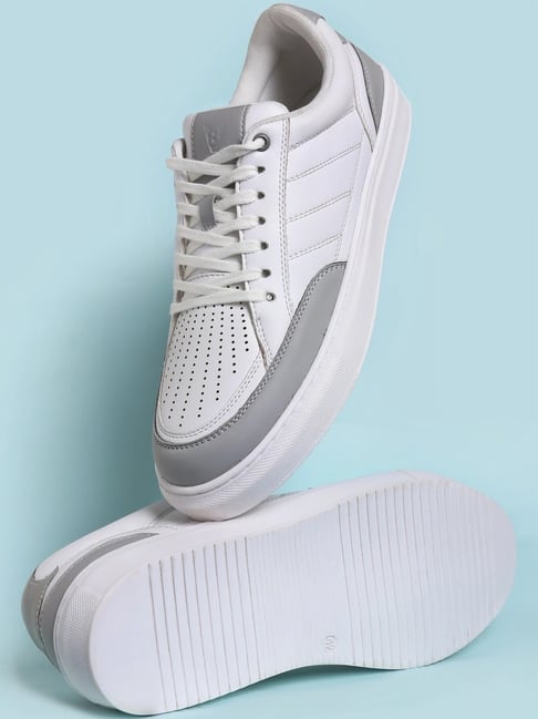V8 By Ruosh Men's Groove White & Grey Casual Sneakers-picture-25