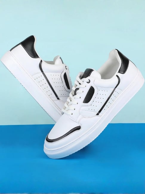 V8 By Ruosh Men's Aldor White & Black Casual Sneakers-picture-29