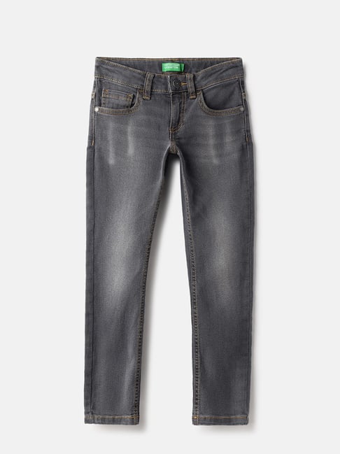 United Colors of Benetton Boys Grey Washed Jeans-picture-44