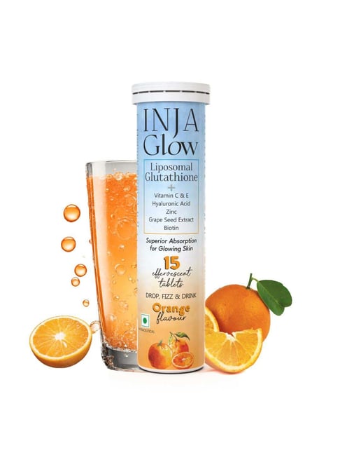 inja glow liposomal glutathione review Drop, Fizz & Drink Effervescent Tablets INJA Wellness Glow Liposomal Glutathione-4x
