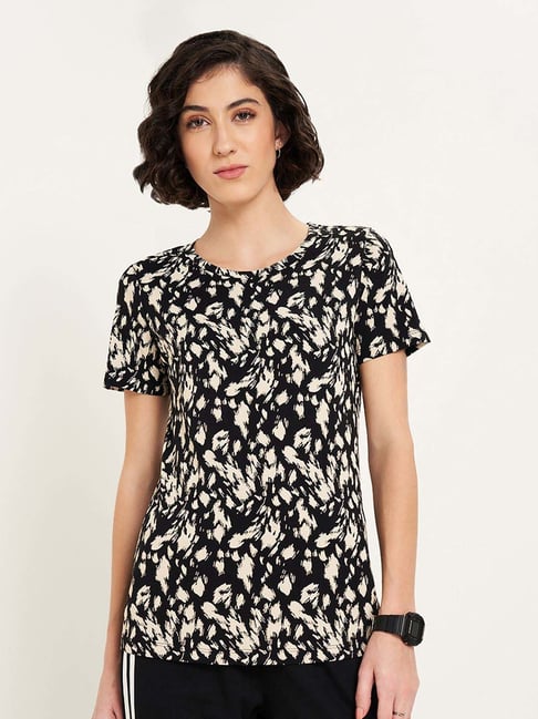 Ajile by Pantaloons Black Printed T-Shirt-picture-87