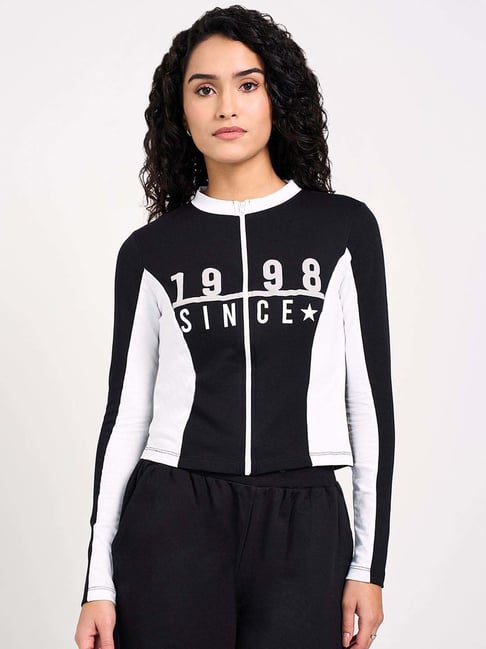 Ajile by Pantaloons Black Plain Top-picture-136