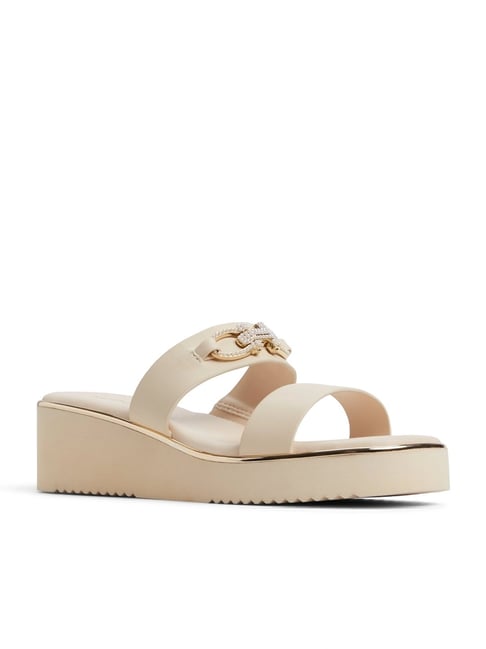 Aldo Women's Beige Casual Wedges-picture-40