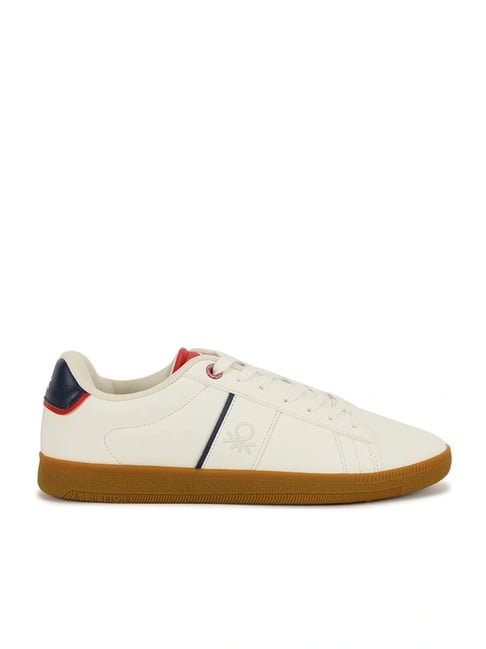 United Colors of Benetton Men's White Casual Sneakers