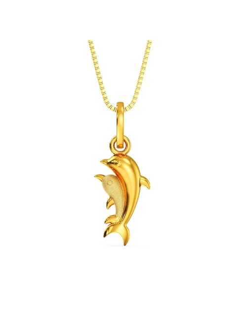 Joyalukkas 22k Yellow Gold Serene Dolphin Pendant