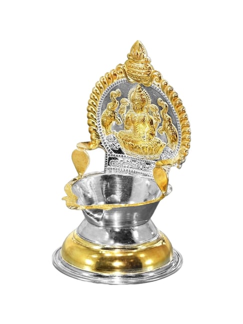 Joyalukkas 925 Silver Elegant Lakshmi Silver Lamp-picture-27