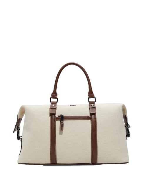 Buy ALDO Brown Textured Medium Duffle Bag For Men At Best Price