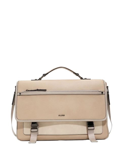 ALDO Light Brown Synthetic Large Messenger Bag