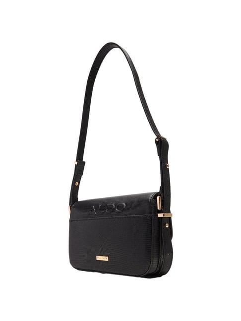 ALDO Black Textured Medium Cross Body Bag