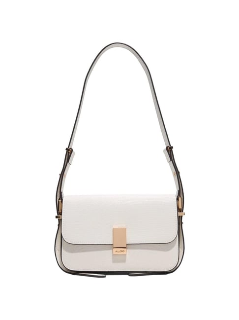 Buy ALDO White Textured Medium Cross Body Bag For Women At Best - Main Image