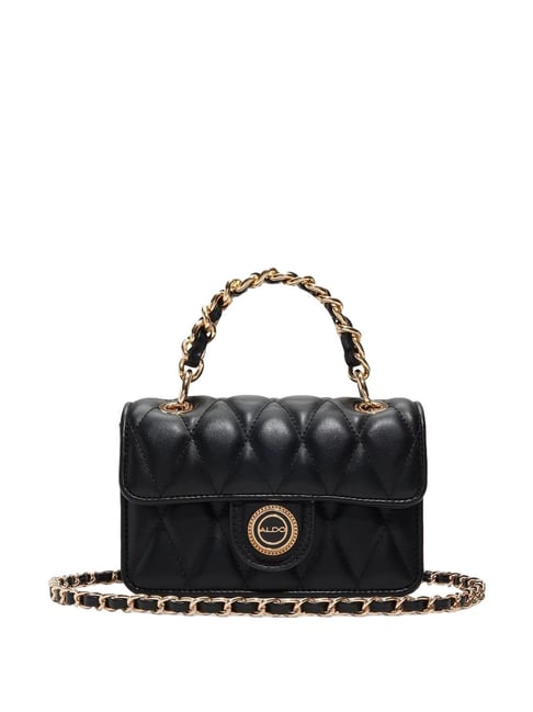 ALDO Black Textured Small Cross Body Bag