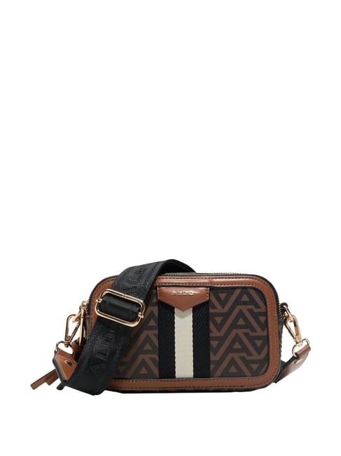 ALDO Brown Printed Small Cross Body Bag