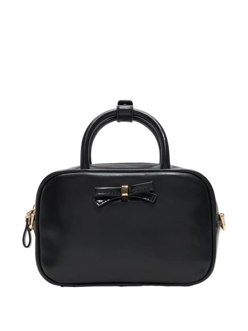 ALDO Black Solid Small Handbag-image-23