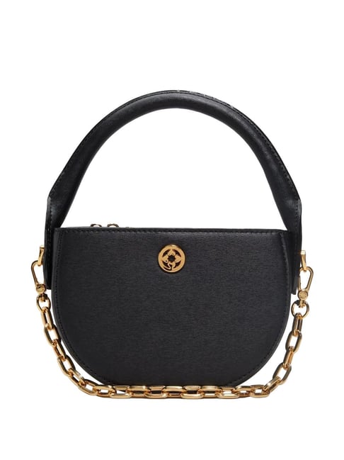 ALDO Black Textured Small Handbag-image-0