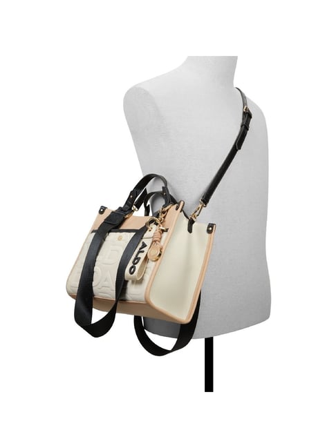 Buy ALDO Bone Textured Small Satchel Handbag For Women At