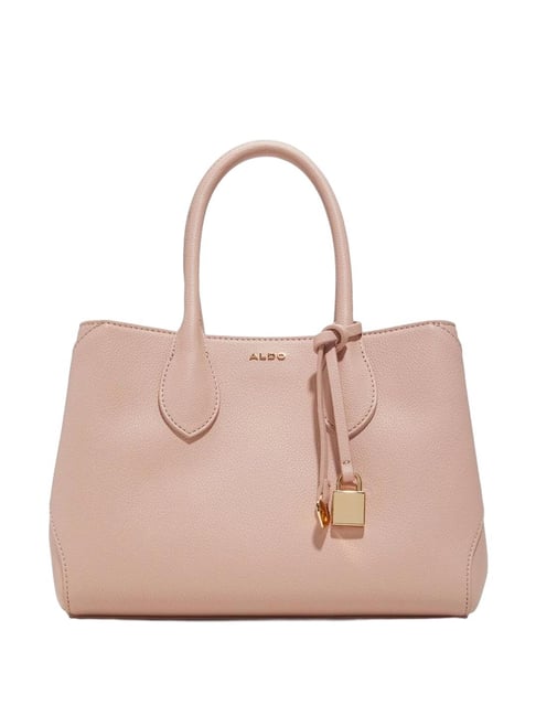 Buy ALDO Light Pink Solid Medium Satchel Handbag For Women At Best