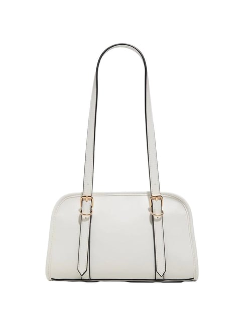 ALDO White Solid Medium Shoulder Handbag-picture-33