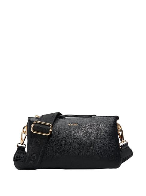 ALDO Black Solid Small Sling Handbag-image-43
