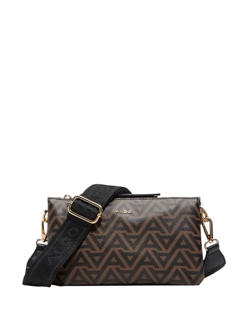 ALDO Brown Printed Small Sling Handbag