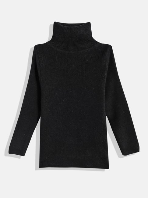 Buy RVK Girls Black Pullover Sweater for Girls Clothing Online