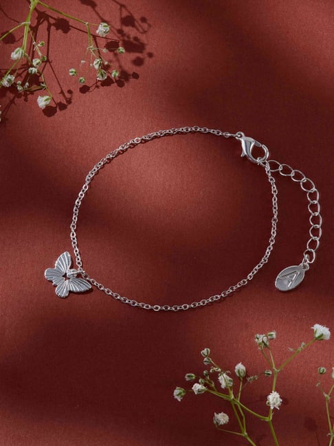 Buy Accessorize London Silver-Plated Chain Bracelet at Best Price