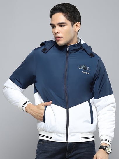 Cloak & Decker by Monte Carlo Blue & White Regular Fit Colour