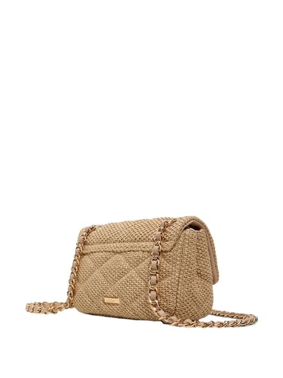Buy ALDO Light Brown Embellished Medium Cross Body Bag For