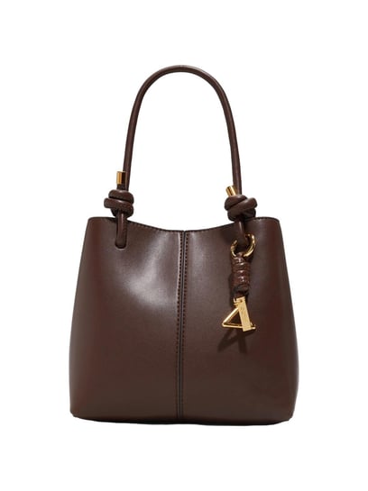 Buy ALDO Brown Solid Small Satchel Handbag For Women At Best Price