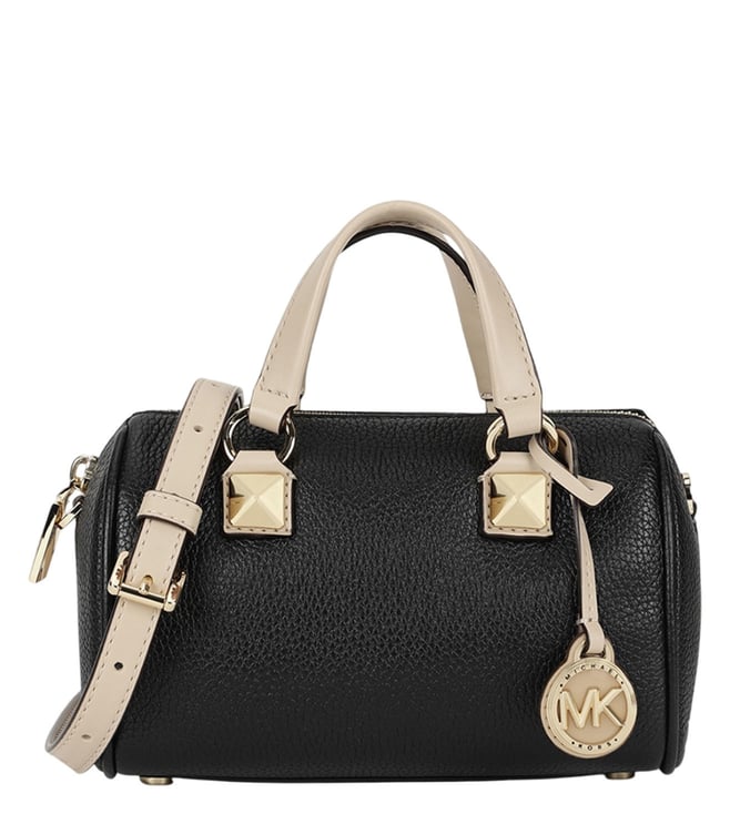 Buy Michael Kors Black GRAYSON Studded Duffel Crossbody Bag for