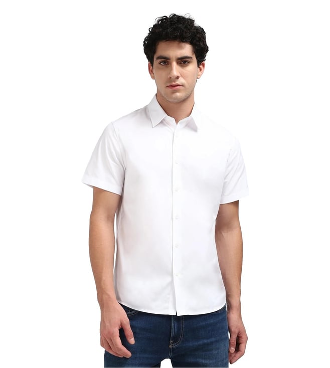 Calvin Klein Mens Solid Regular fit Shirt, Buy, Online, India, Tata CLiQ  Luxury