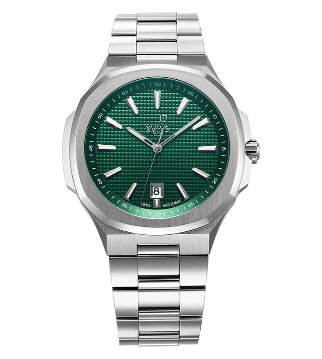 ssy Buy Online Xylys Swiss Multifunction Black Leather Strap Black