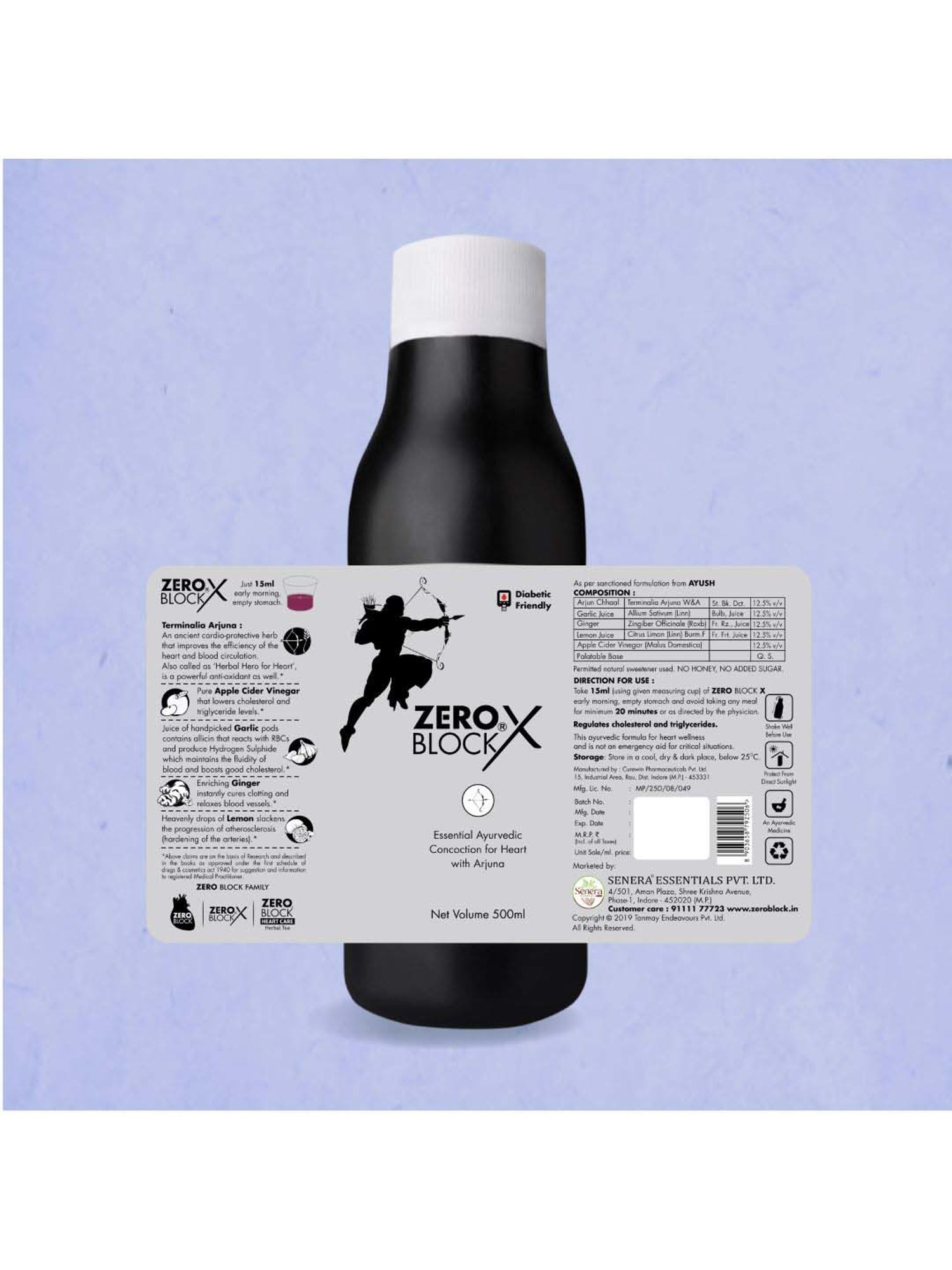 Buy Zero Block X-Diabetic-Friendly Ayurvedic Concoction - 250 ml