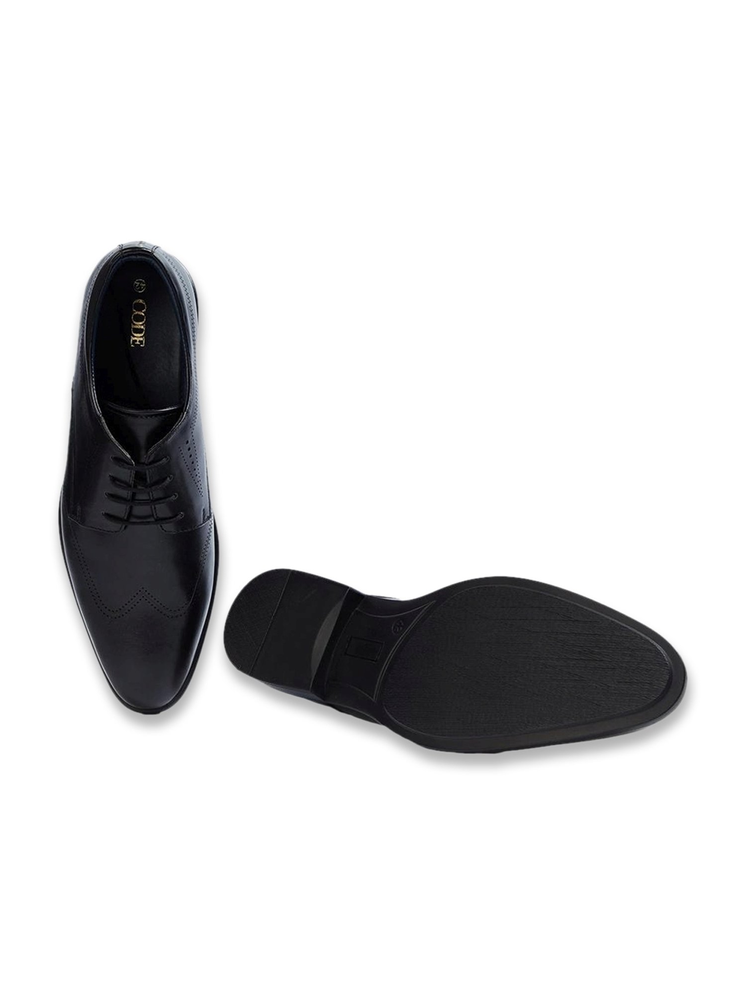 Buy Code by Lifestyle Men's Black Derby Shoes for Men at Best