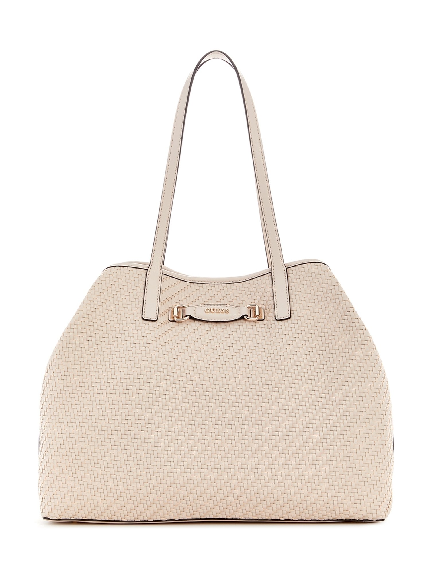 Guess Shell Textured Vikky Tote Bag With Pouch