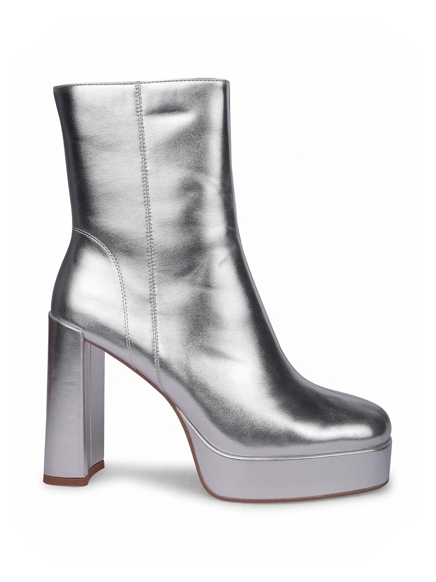 Buy Nine West Women's Silver Casual Boots for Women at Best Price