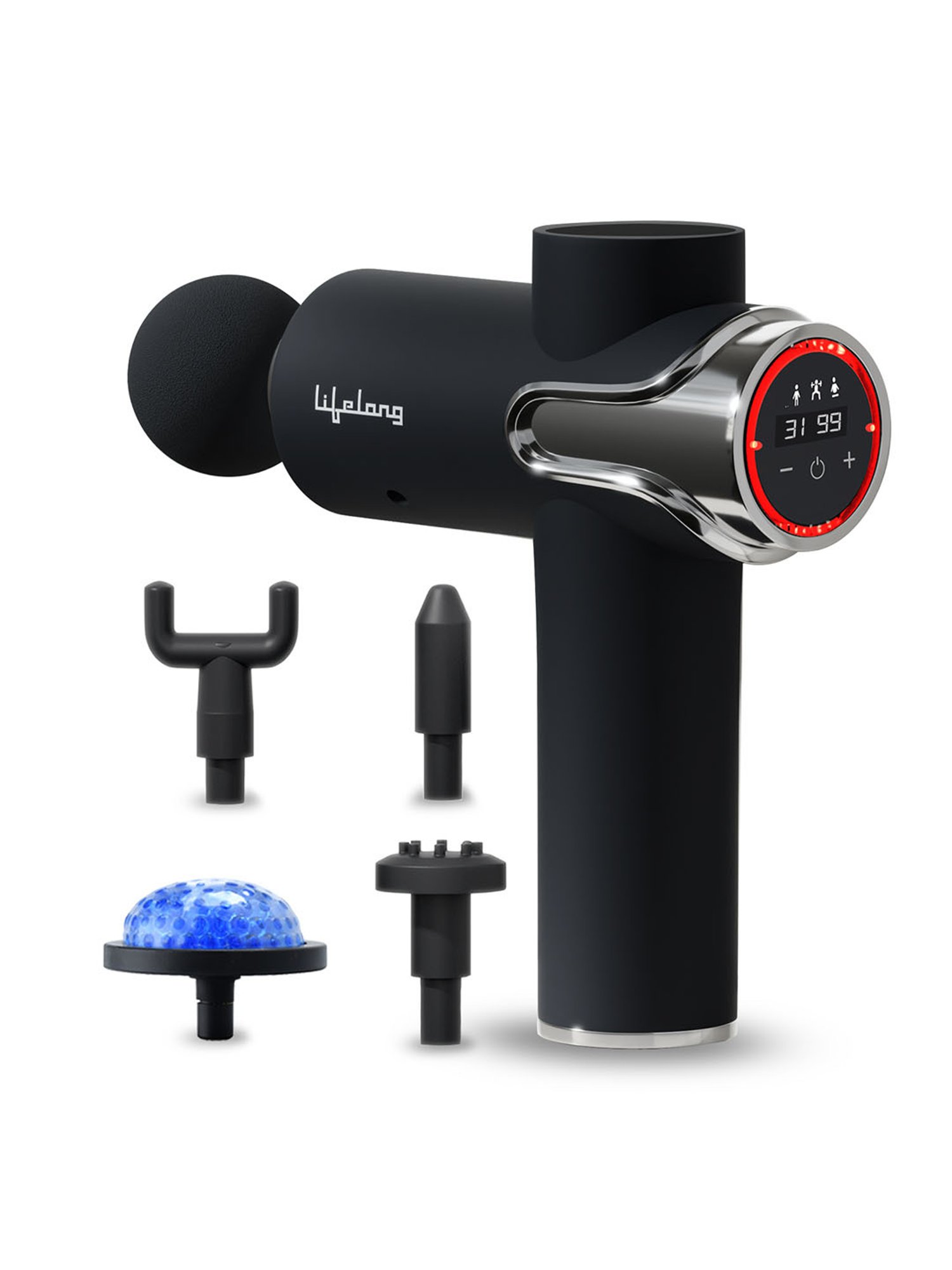 Lifelong Gun Massager for Pain Relief with Cold Compression & 99