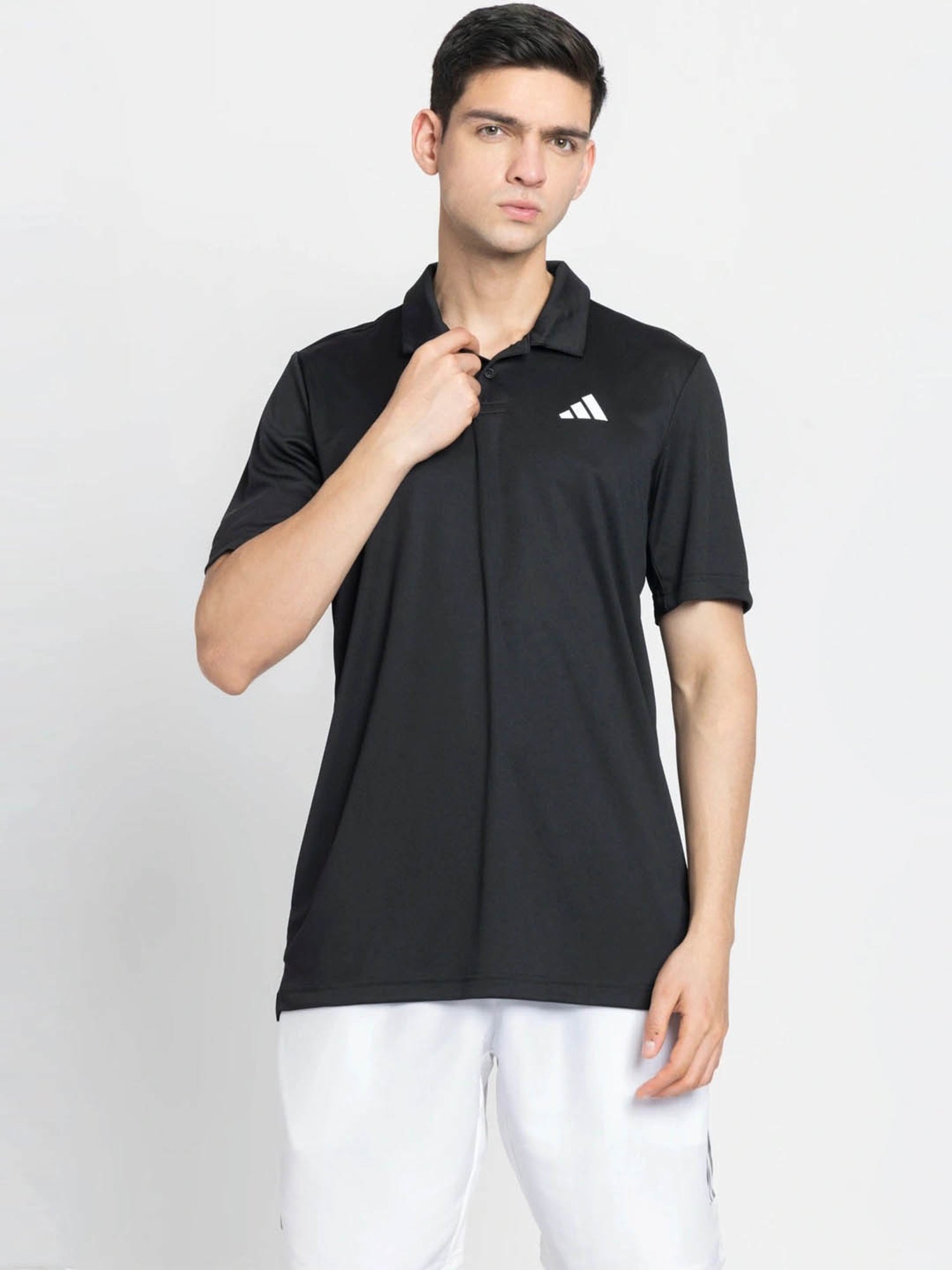 Buy adidas Black CLUB Polo T-Shirt for Men Online @ Tata CLiQ Luxury