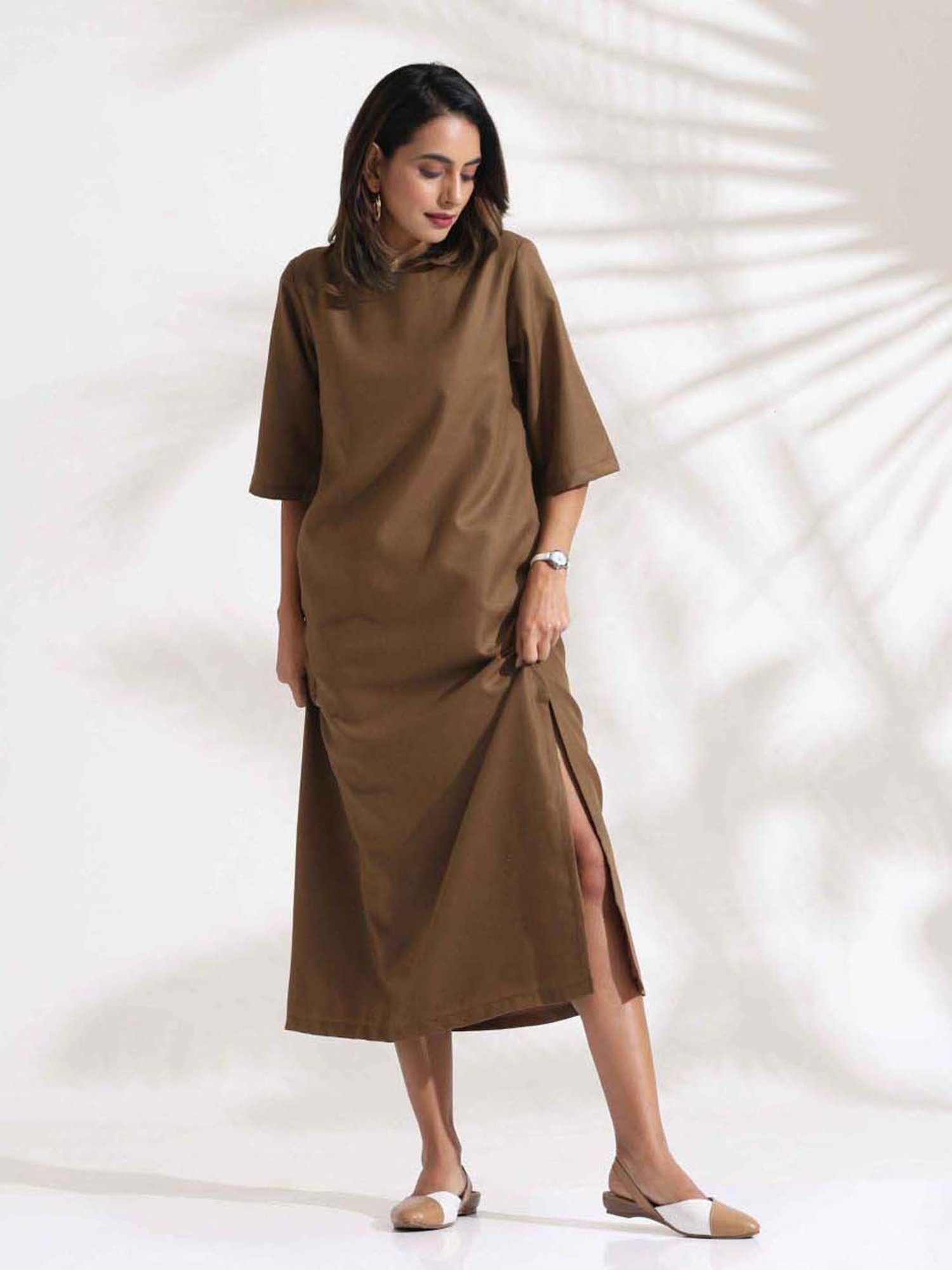 true browns dress trueBrowns Lime Muslin Silk Straight Maxi Dress