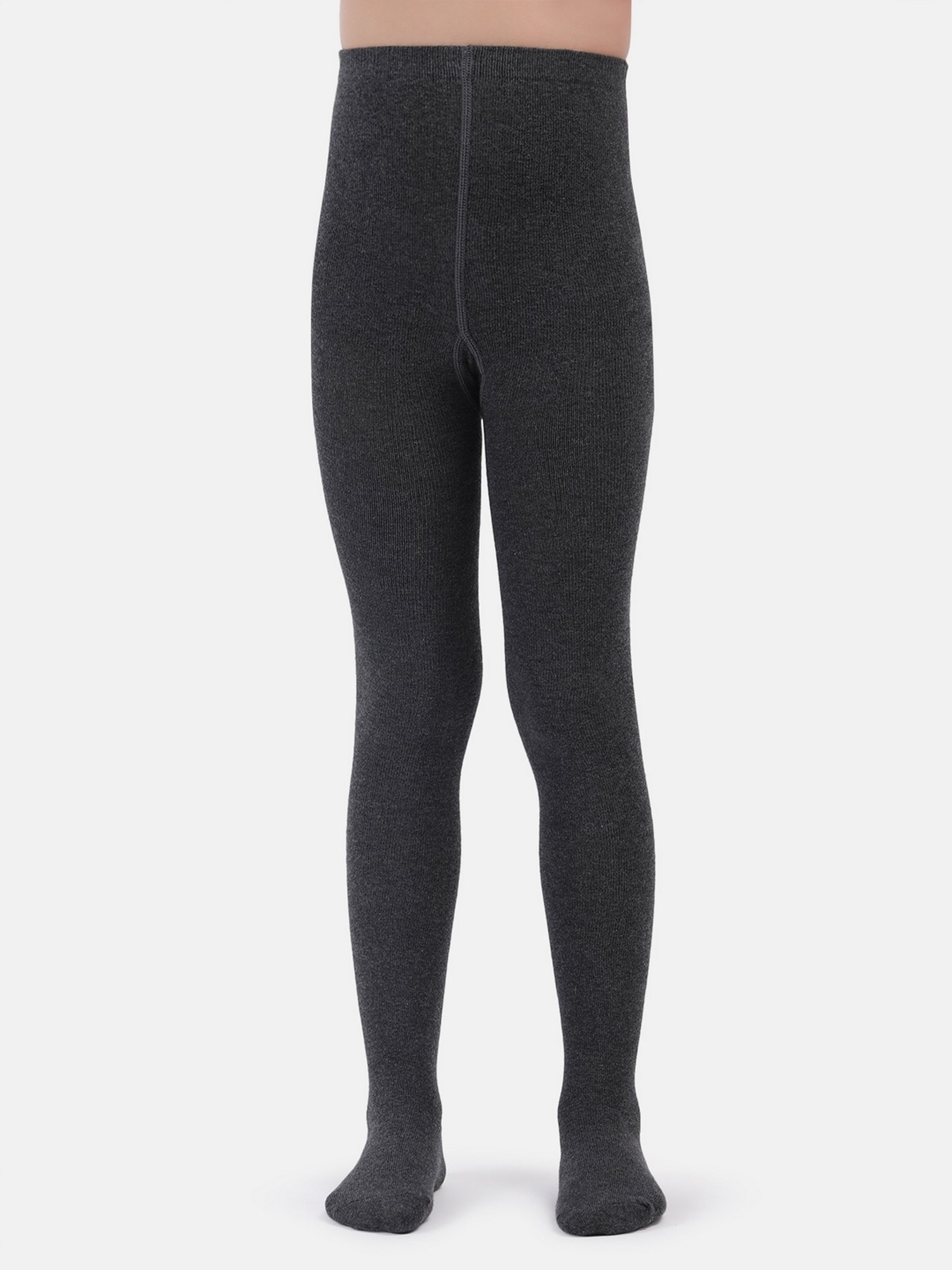 レッグウェア ANS DOTSLOEVNER TIGHTS (KNIT) Black/Gray NEXT2SKIN Dark Grey Girls Stockings