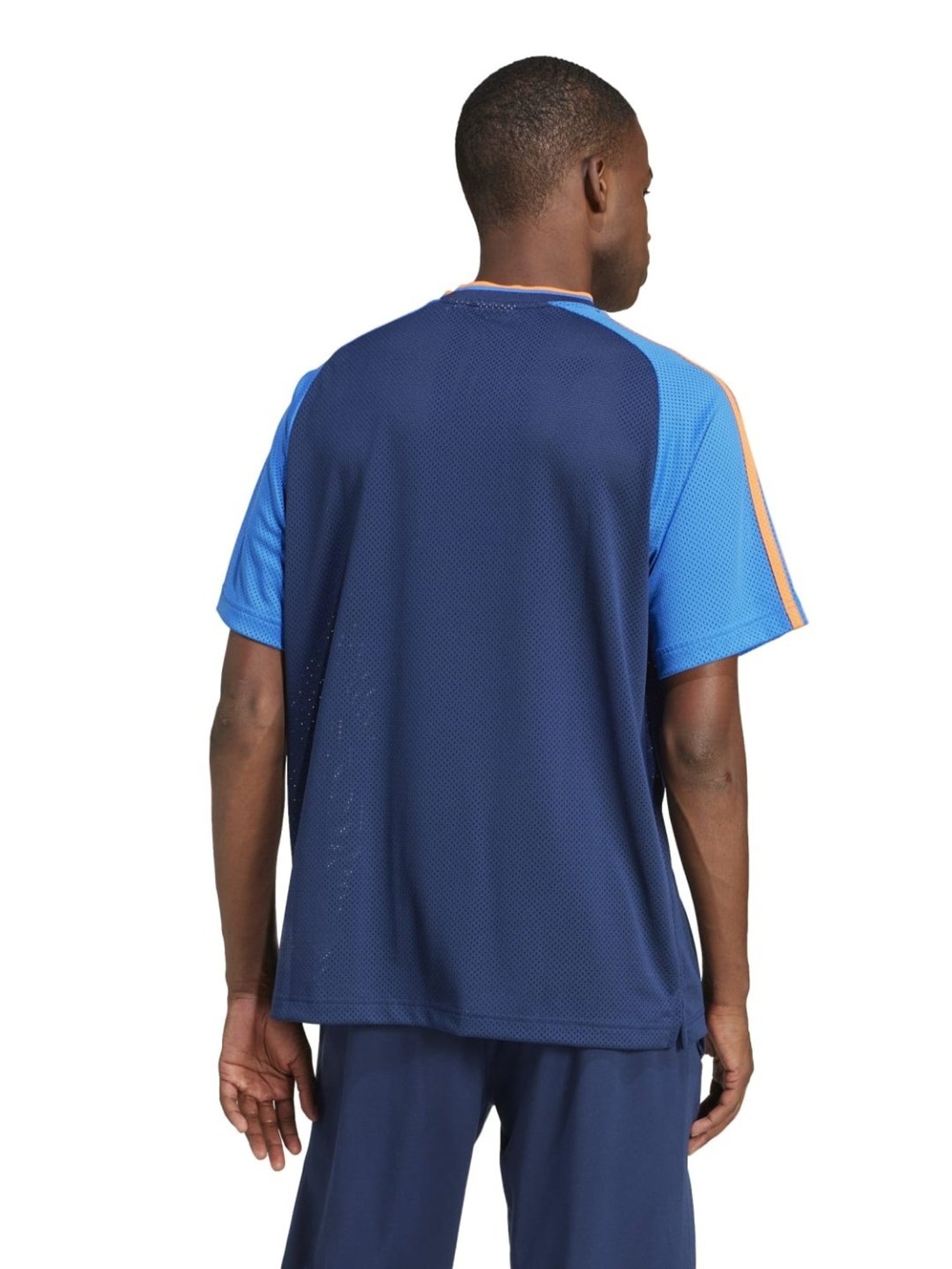 Adidas Originals Blue Loose Fit Colour Block Jersey Adidas Originals Blue Loose Fit Colour Block Jersey
