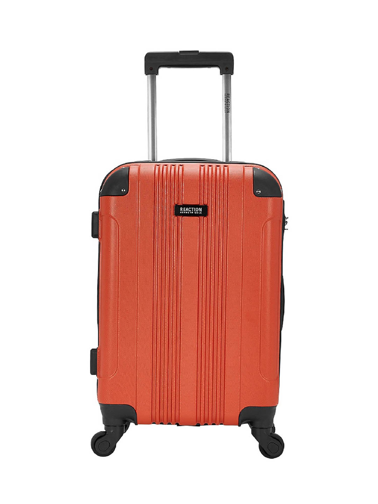 Reaction Kenneth Cole Orange 4 Wheels Small Hard Cabin Trolley Bag