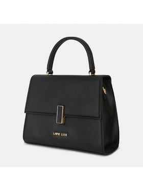Buy Lavie Luxe Black LX Merci Sm Fp Satchel Handbag Online @ Tata CLiQ