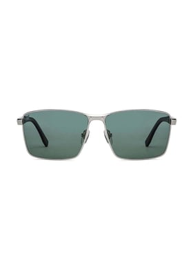コーカサス Green Silver Full Rim Geometric Vincent Chase Polarized VC Sun