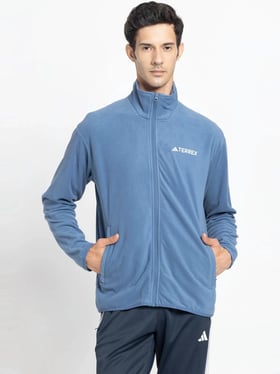 Buy adidas Blue MT ESS FZ FL Jacket for Men Online @ Tata CLiQ Luxury