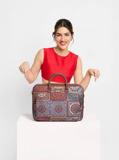 ZOUK Multicolor Printed 15 inch Laptop Bag