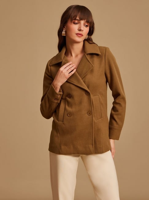 Buy Kazo Green Overcoat for Women's Online Tata CLiQ