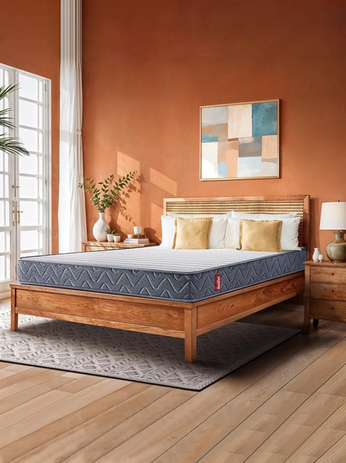 Duroflex LiveIn Bounce White Black Foam Hybrid Roll Zone Pocket Spring  Queen Mattress