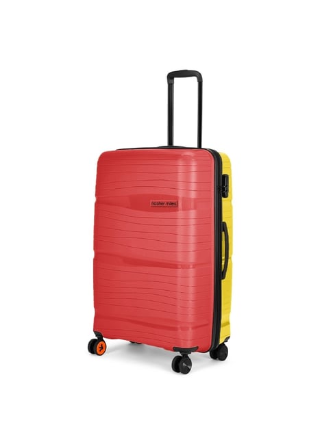 Buy Nasher Miles Check-in Luggage Red and Yellow 28 Trolley Bag