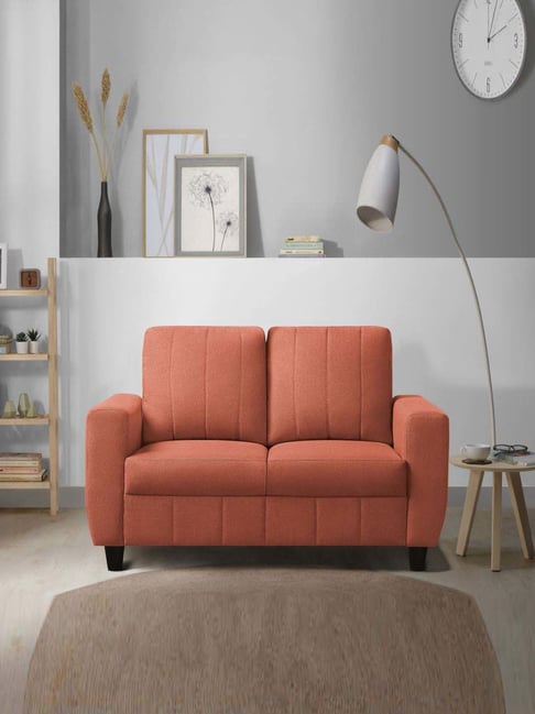 Buy Sleepyhead Bae Ember Orange Fabric Seater Sofa at Best Price